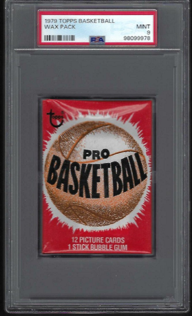 1979 1979/80 Topps Basketball Unopened Wax Pack PSA 9