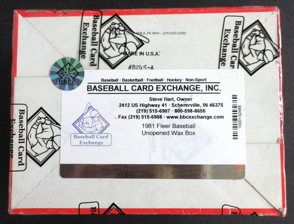 1981 Fleer Baseball Unopened Wax Box (BBCE)
