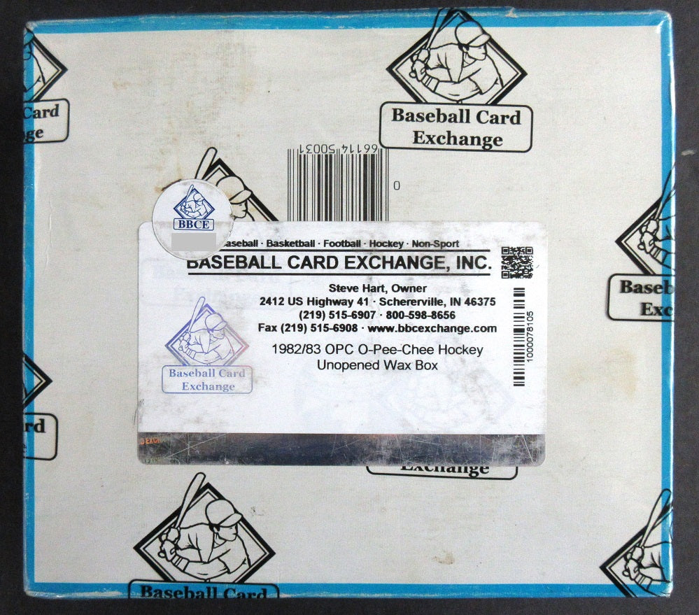 1982/83 OPC O-Pee-Chee Hockey Unopened Wax Box (BBCE)