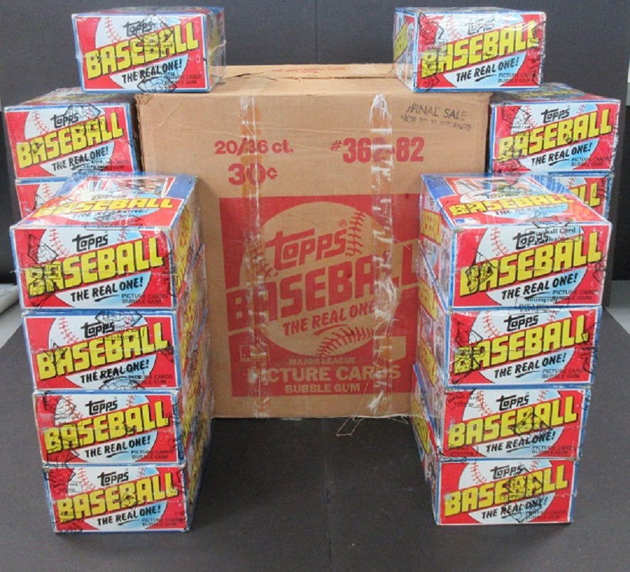 1982 Topps Baseball Wax Case (20 Box) (BBCE) (X-Out)