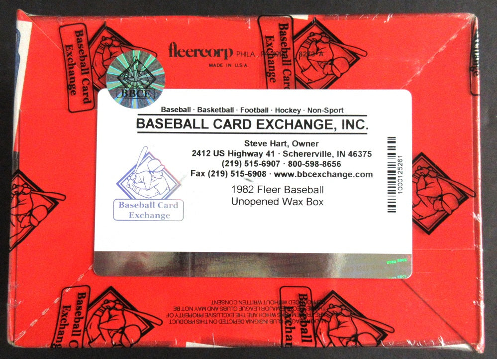1982 Fleer Baseball Unopened Wax Box (BBCE)