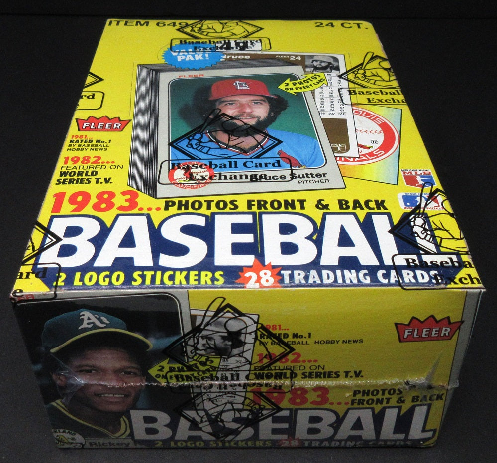 1983 Fleer Baseball Unopened Cello Box (BBCE)