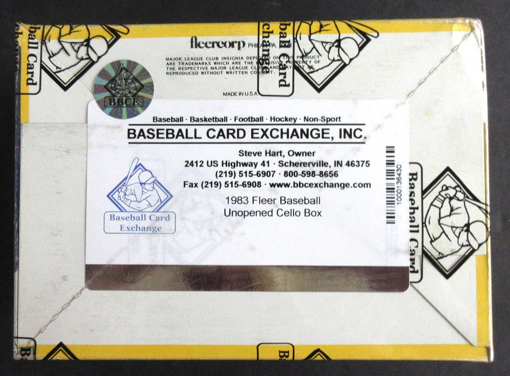 1983 Fleer Baseball Unopened Cello Box (BBCE)