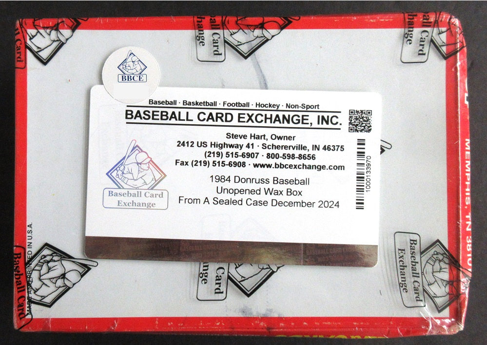 1984 Donruss Baseball Unopened Wax Box (FASC)