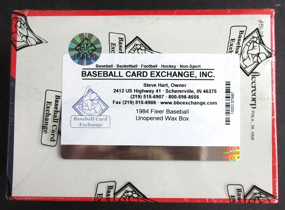 1984 Fleer Baseball Unopened Wax Box (BBCE)