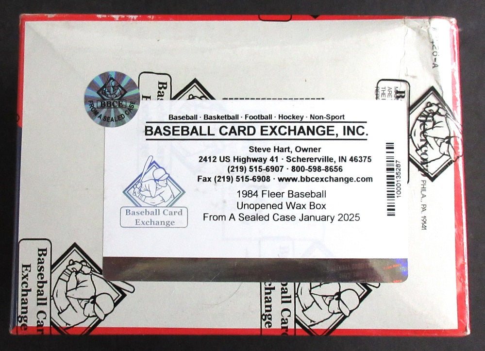 1984 Fleer Baseball Unopened Wax Box (FASC)