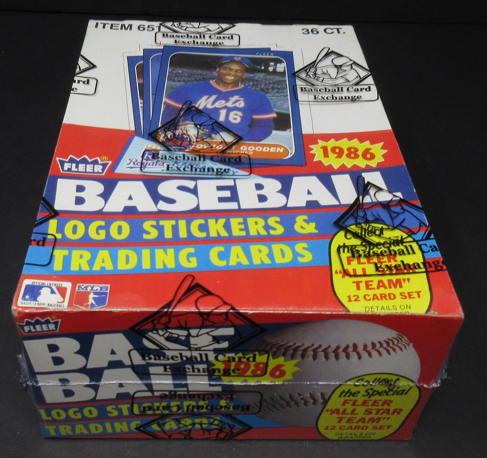 1986 Fleer Baseball Unopened Wax Box (BBCE)