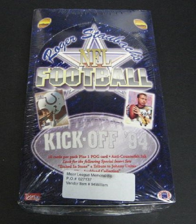 1994 Ted Williams Roger Staubach Football Box (36/10)