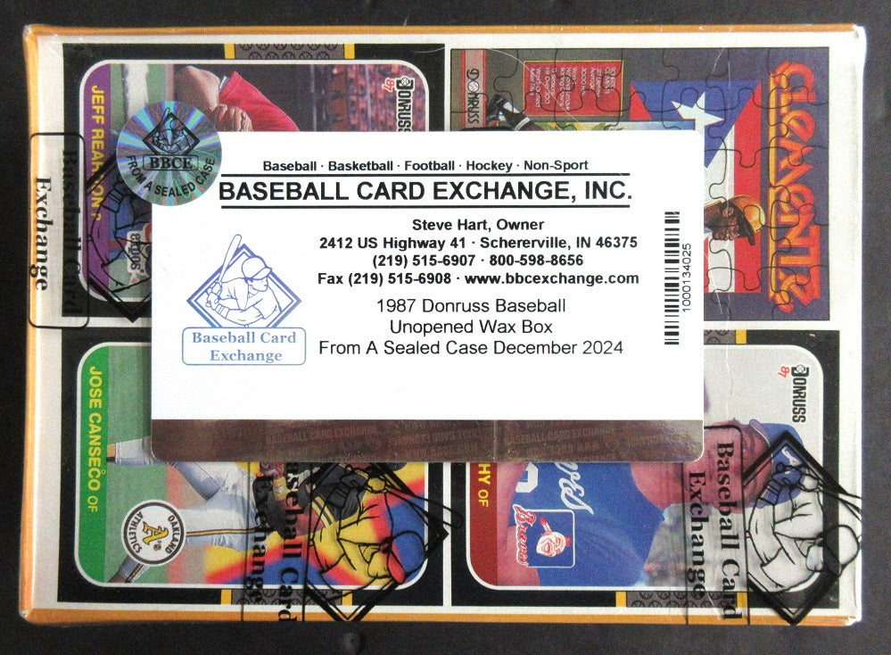 1987 Donruss Baseball Unopened Wax Box (FASC)