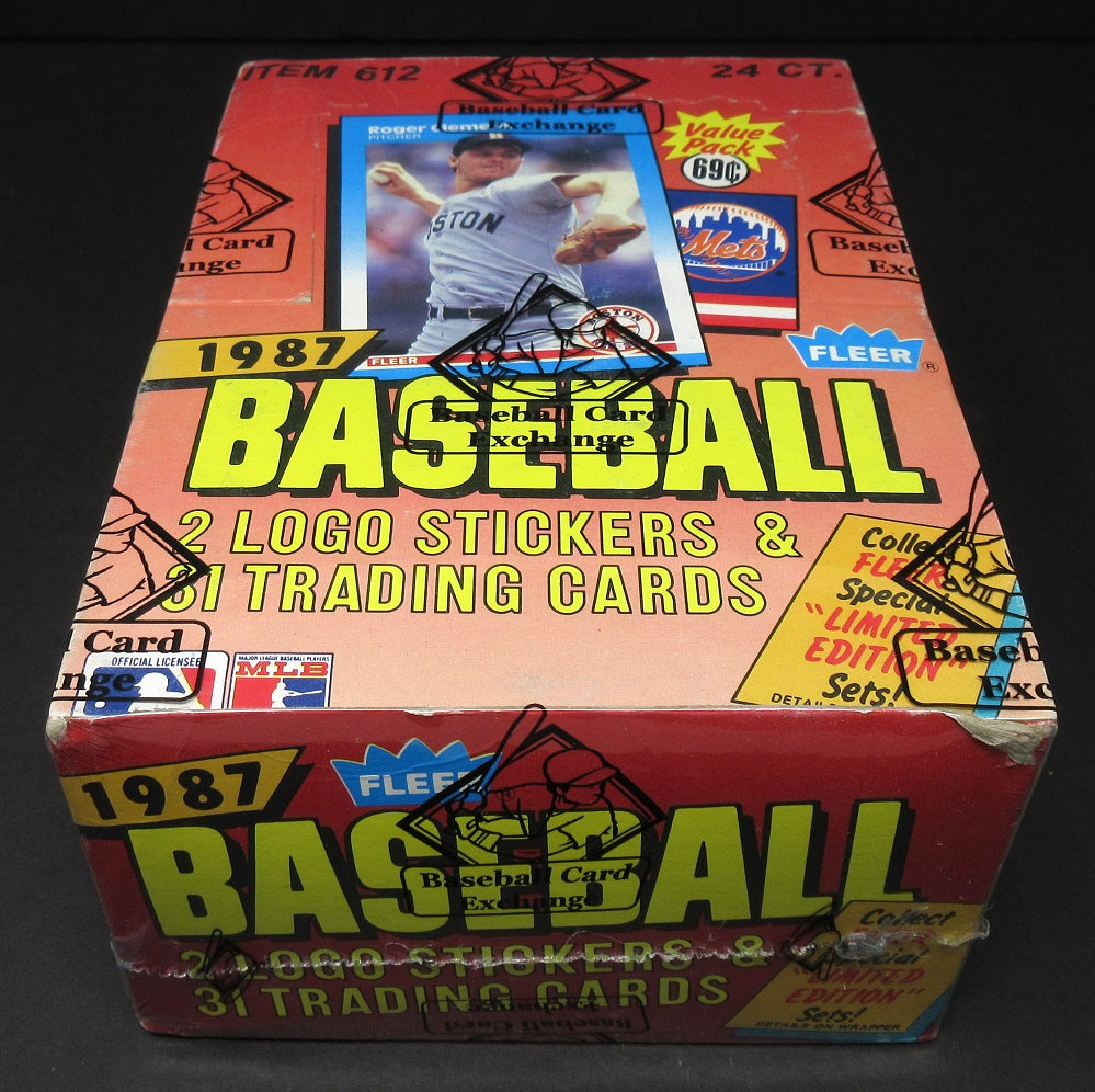 1987 Fleer Baseball Unopened Cello Box (BBCE)