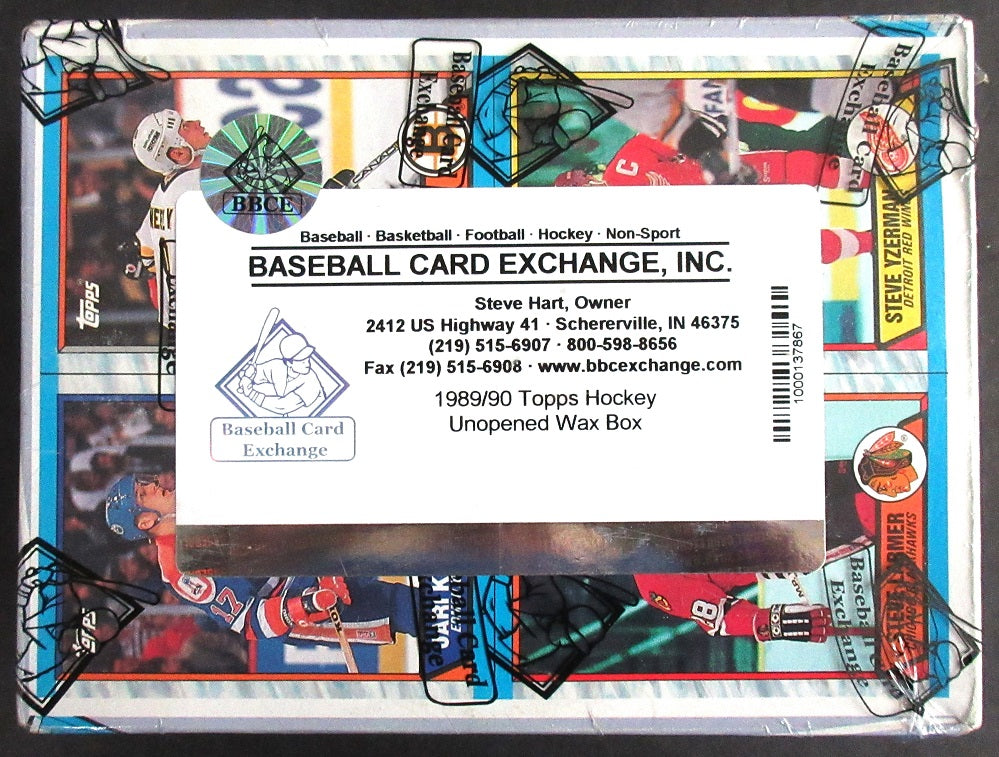 1989/90 Topps Hockey Unopened Wax Box (BBCE)