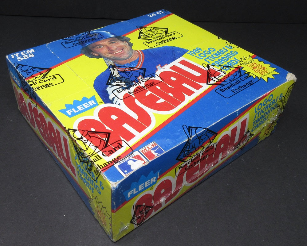 1989 Fleer Baseball Unopened Cello Box (BBCE)