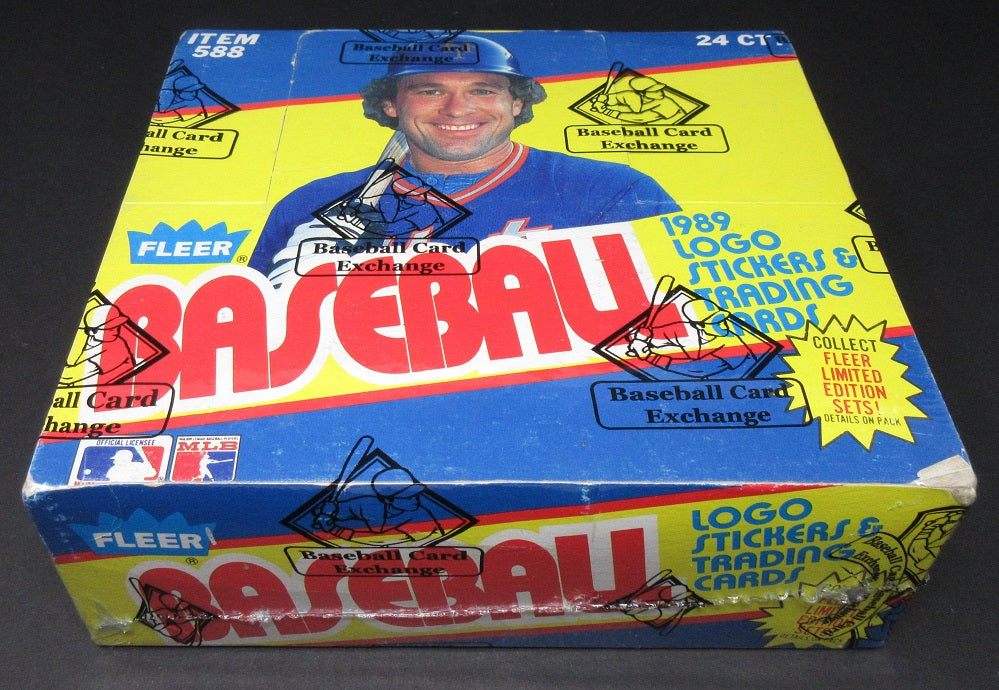 1989 Fleer Baseball Unopened Cello Box (BBCE)