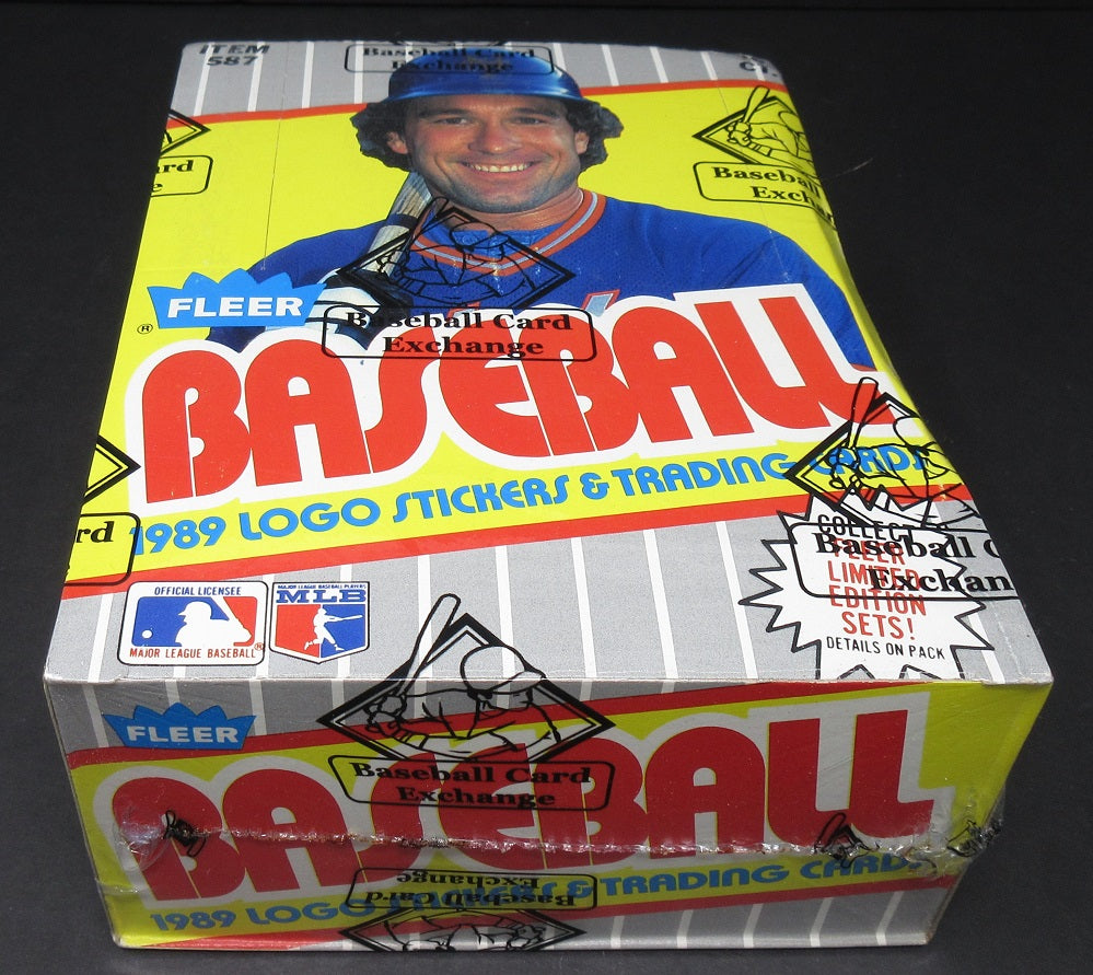1989 Fleer Baseball Unopened Wax Box (FASC) (Code 90682)