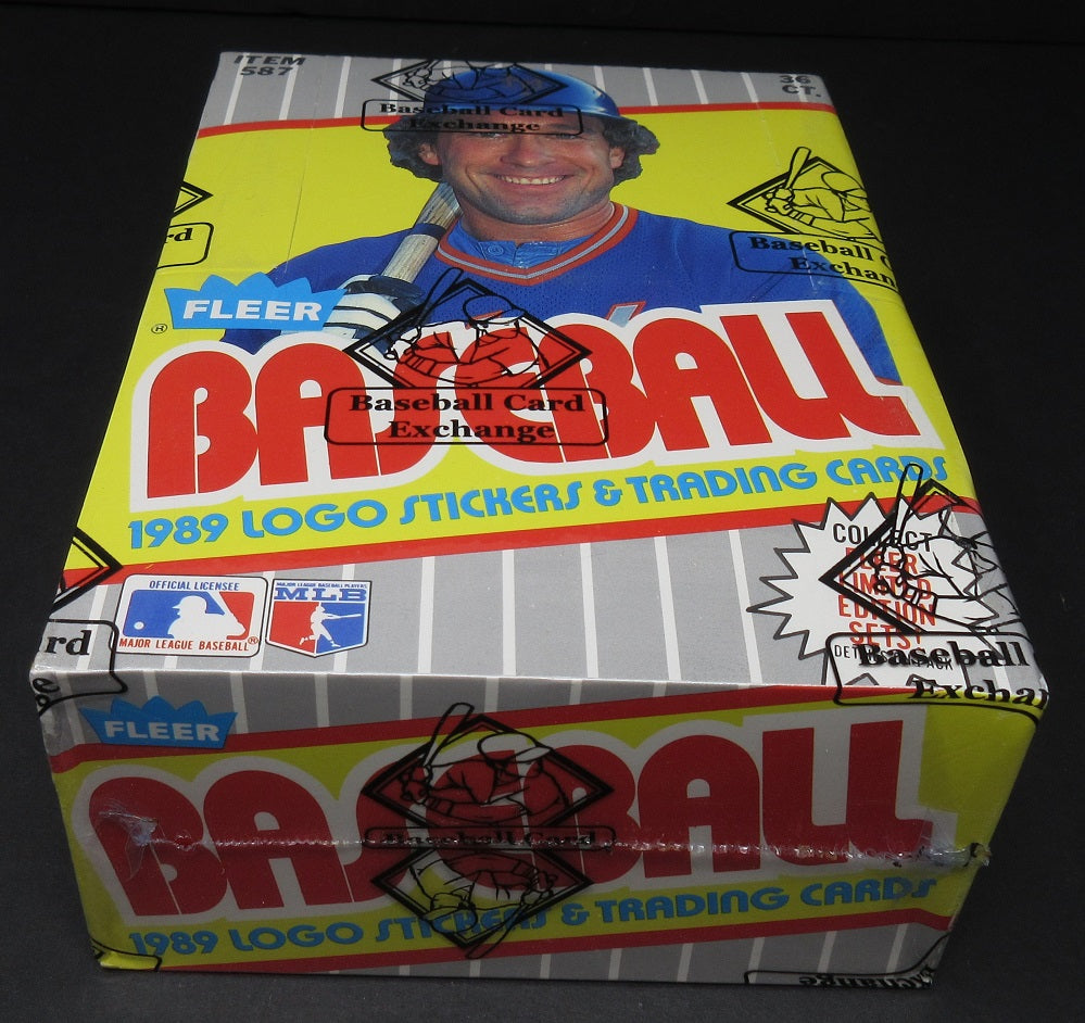 1989 Fleer Baseball Unopened Wax Box (FASC) (Code 91362)