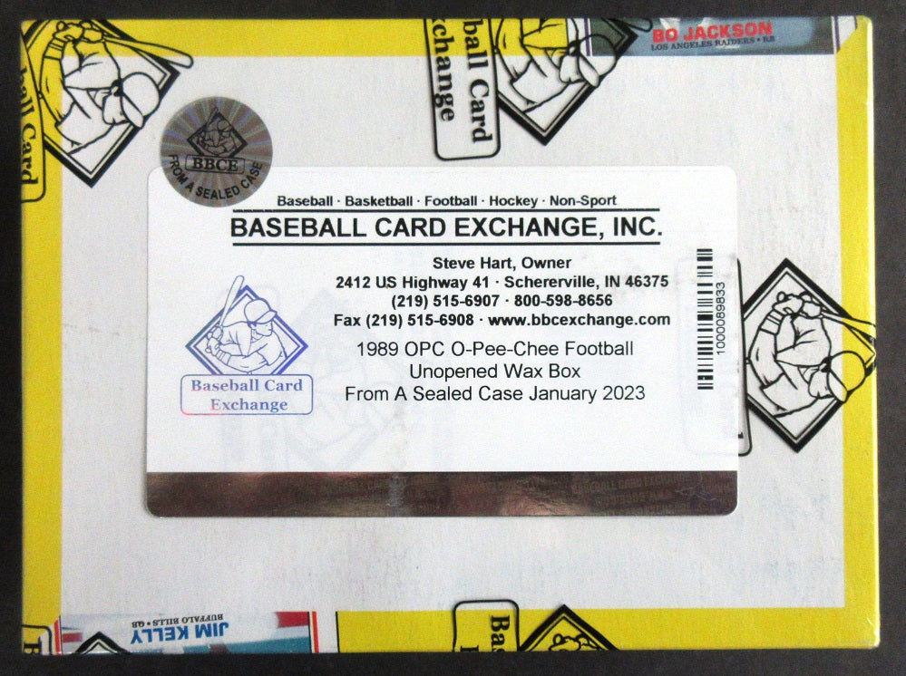 1989 OPC O-Pee-Chee Football Unopened Wax Box (FASC)