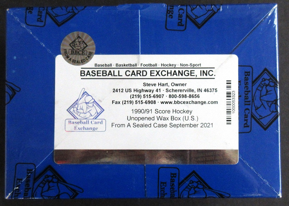 1990/91 Score Hockey Unopened Box (U.S.) (FASC)
