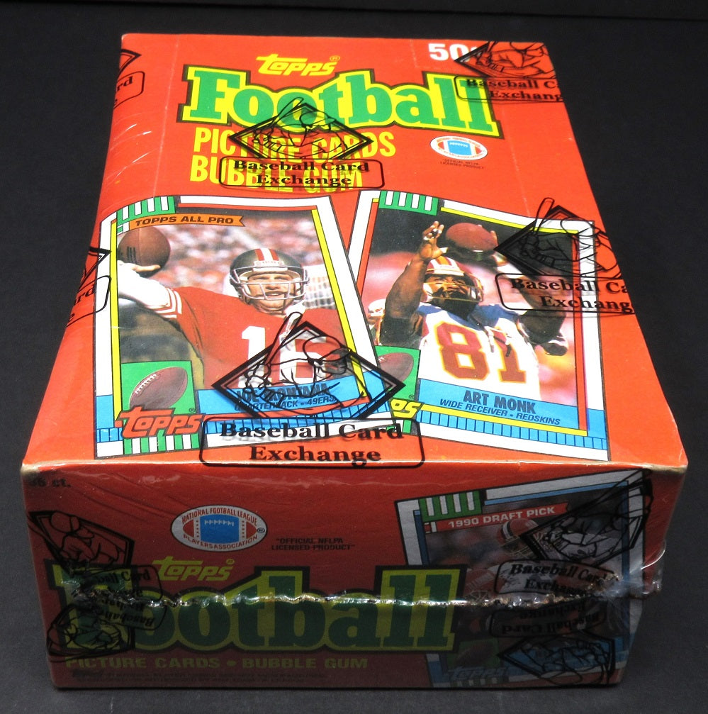 1990 Topps Football Unopened Wax Box (FASC)