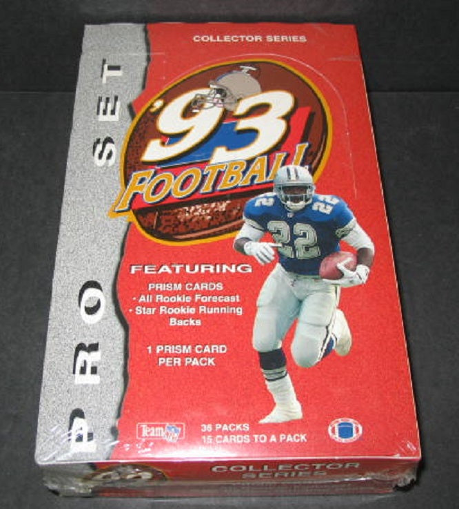 1993 Pro Set Football Box