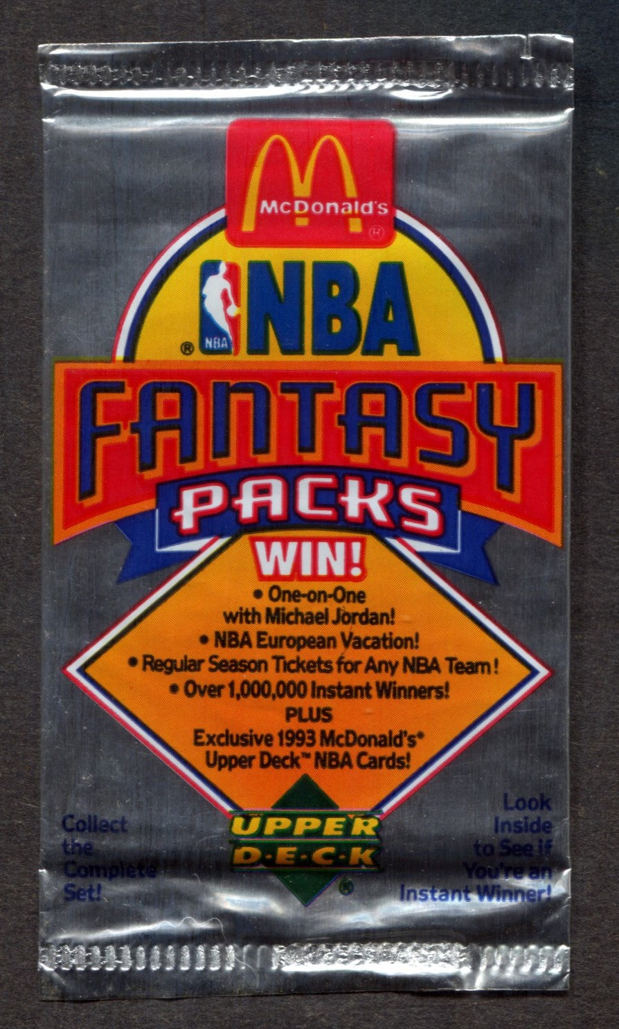 1992/93 Upper Deck Basketball McDonald's Fantasy Pack (3)