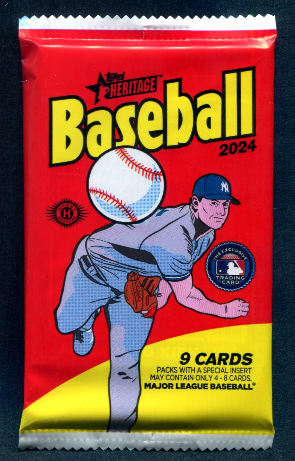 2024 Topps Heritage Baseball Unopened Pack (Hobby) (9)