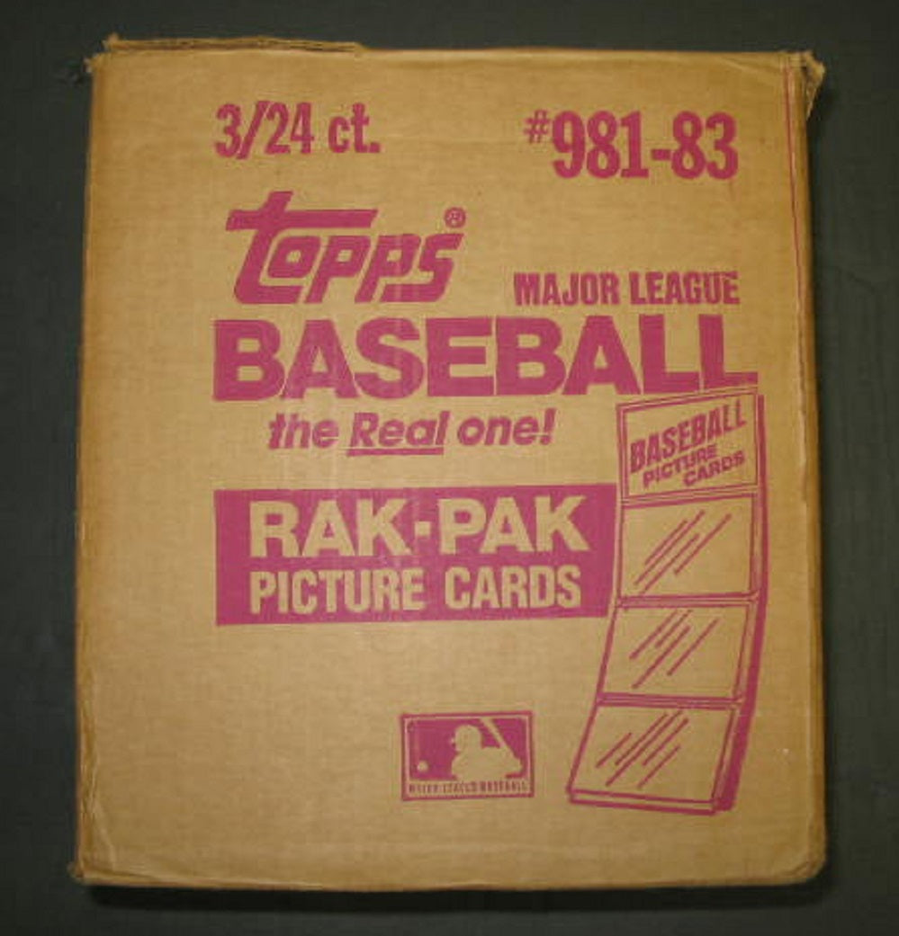 1983 Topps Baseball Rack Pack Case (3 Box) (Sealed)