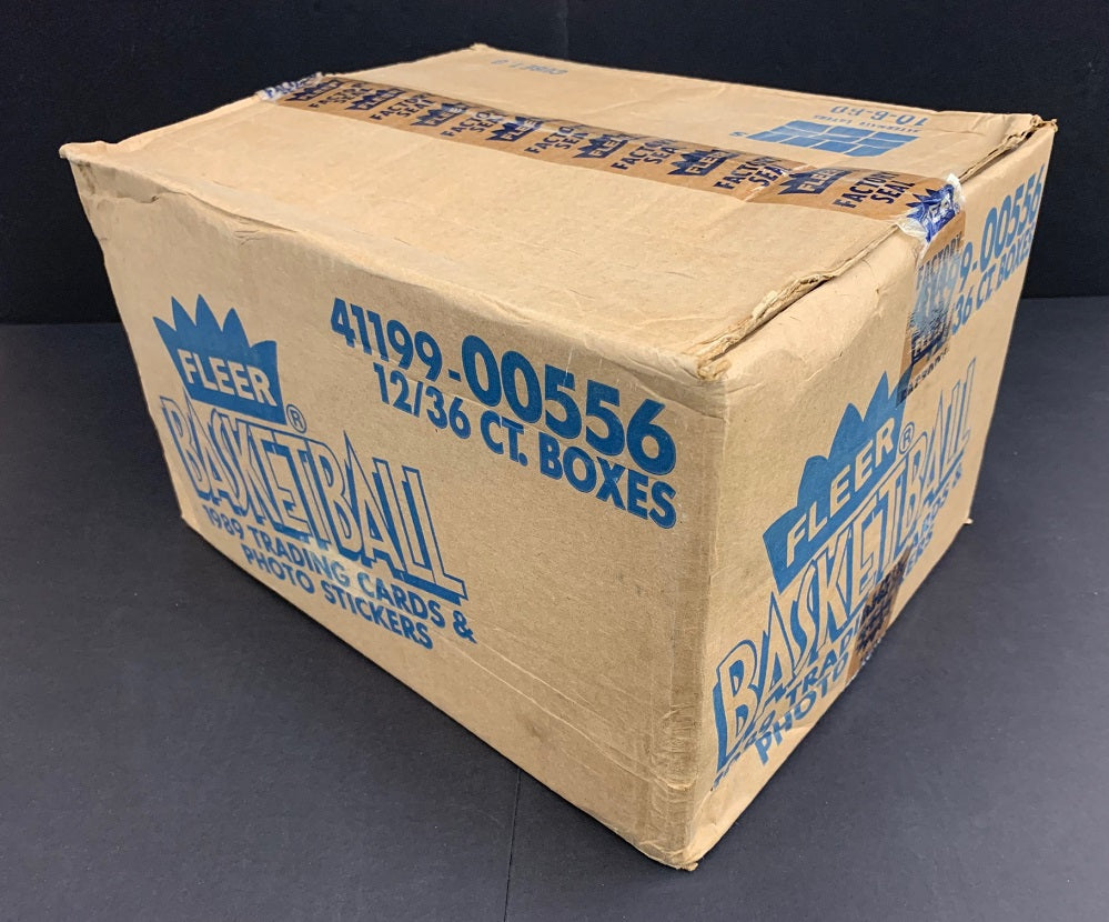 1989 1989/90 Fleer Basketball Unopened Wax Case (12 Box) (Sealed)