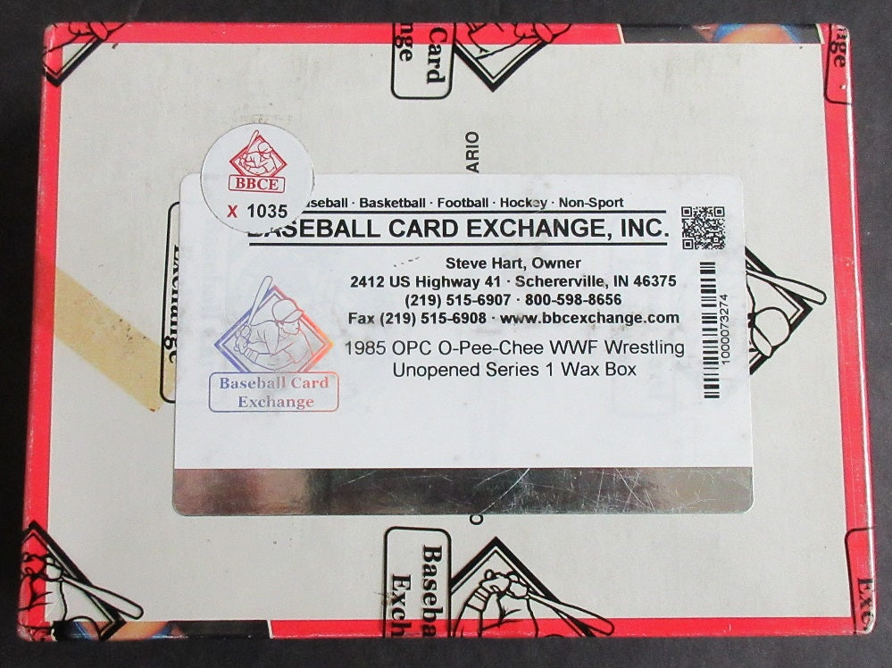 1985 OPC O-Pee-Chee WWF Pro Wrestling Stars Unopened Series 1 Wax Box (BBCE) (X1035)