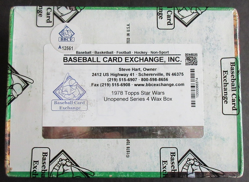 1978 Topps Star Wars Unopened Series 4 Wax Box (BBCE) (A12561)