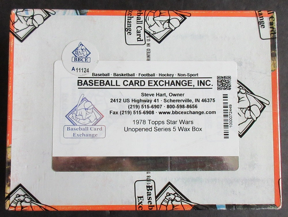 1978 Topps Star Wars Unopened Series 5 Wax Box (BBCE) (A11124)