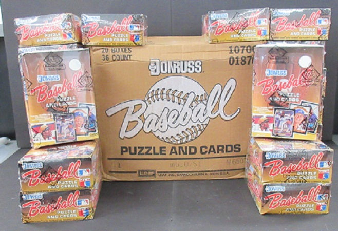 1987 Donruss Baseball Wax Case (20 Box) (BBCE) (Z)