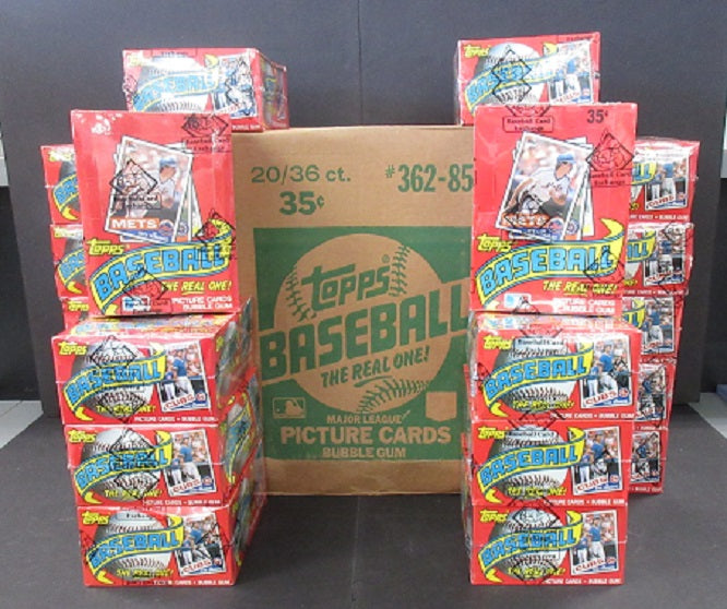 1985 Topps Baseball Wax Case (20 Box) (BBCE)