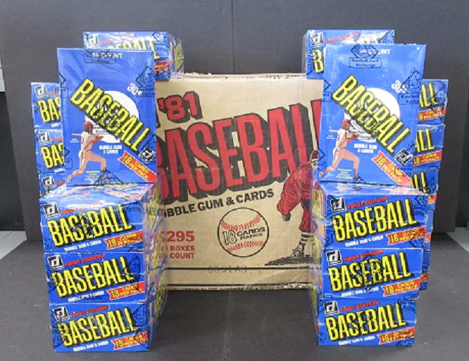 1981 Donruss Baseball Wax Case (20 Box) (FASC)