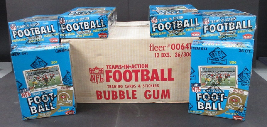 1982 Fleer Football Wax Case (12 Box) (BBCE)