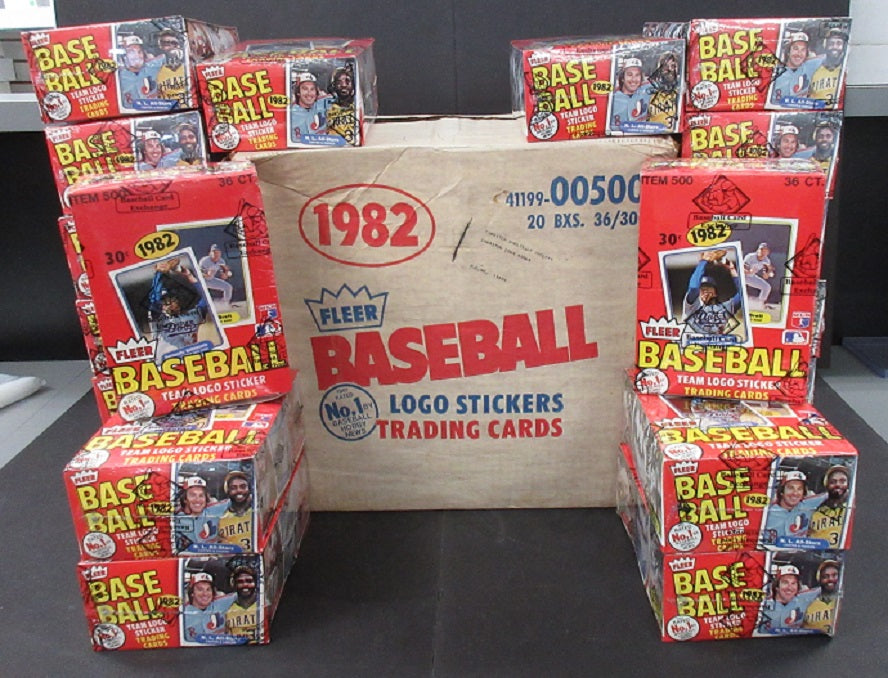 1982 Fleer Baseball Wax Case (20 Box) (BBCE)
