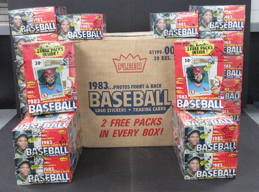 1983 Fleer Baseball Wax Case (20 Box) (BBCE)
