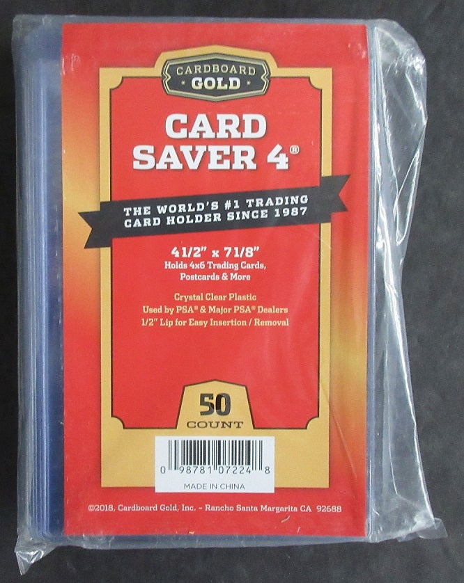 Cardboard Gold Card Saver IV Pack (50 Count)
