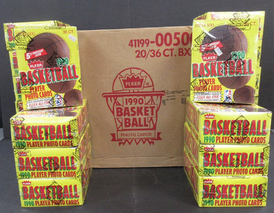 1990/91 Fleer Basketball Wax Case (20 Box) (BBCE)