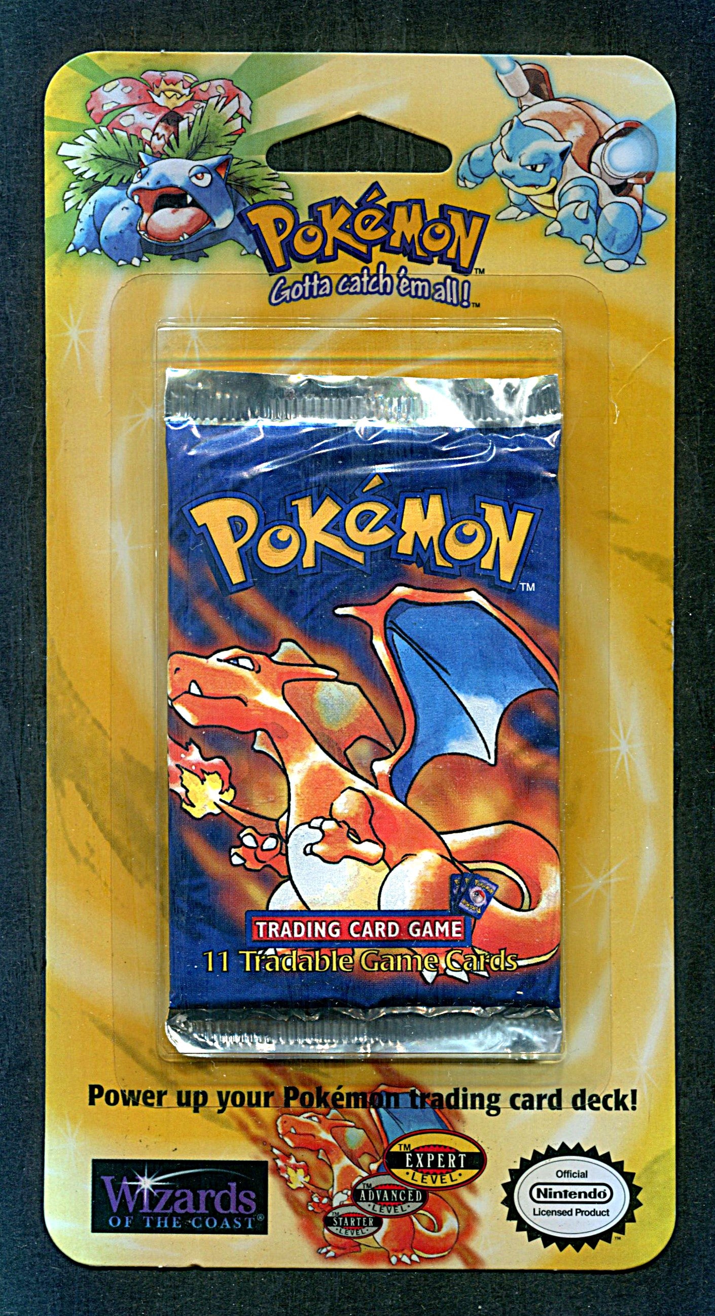 1999 WOTC Pokemon Base Set Unopened Shadowless Blister Pack Charizard (*27329) 1999 WOTC Pokemon Base Set Unopened Shadowless Blister Pack Charizard (*27329)