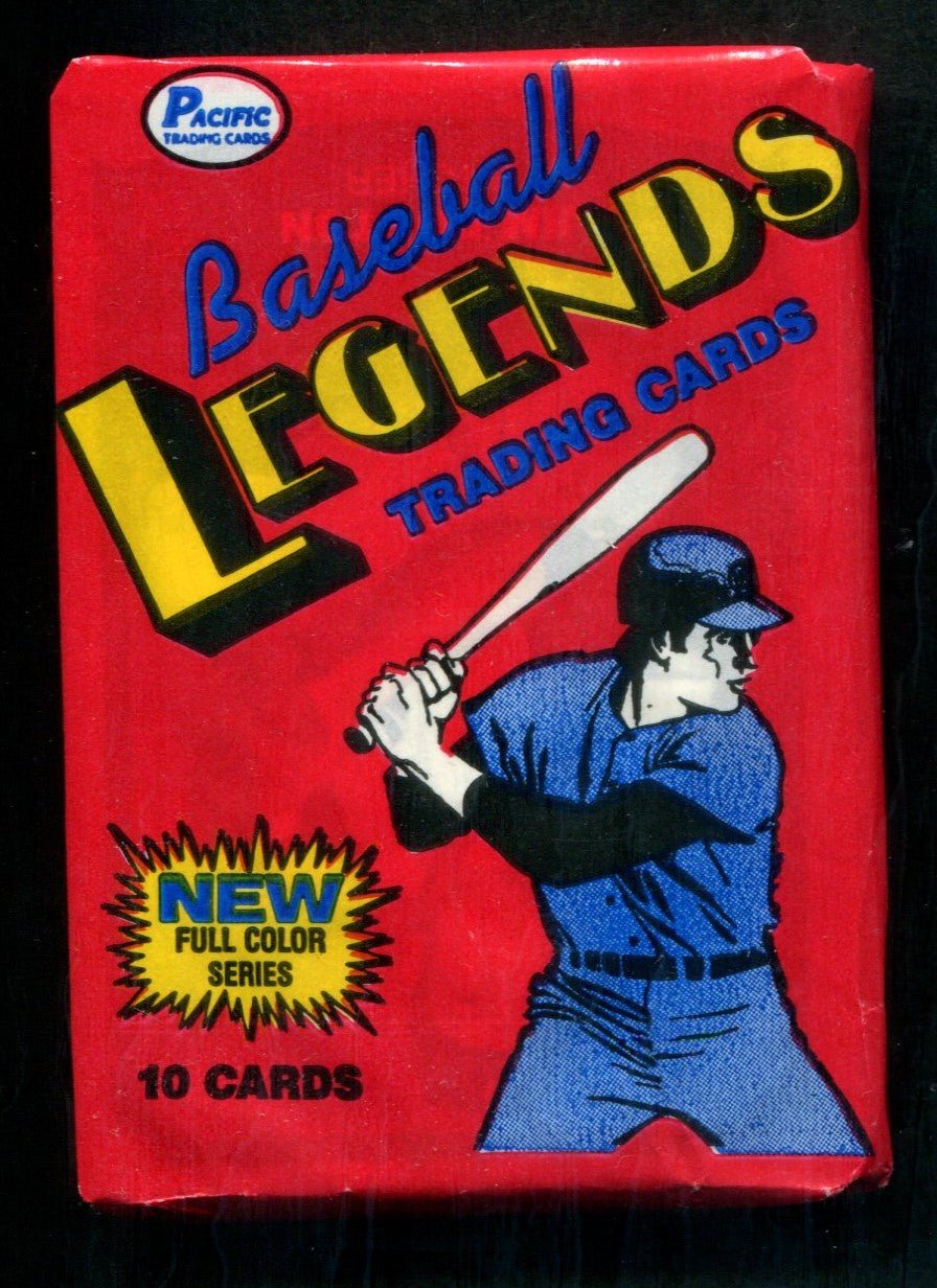1988 Pacific Legends Baseball Unopened Series 1 Wax Pack (10)