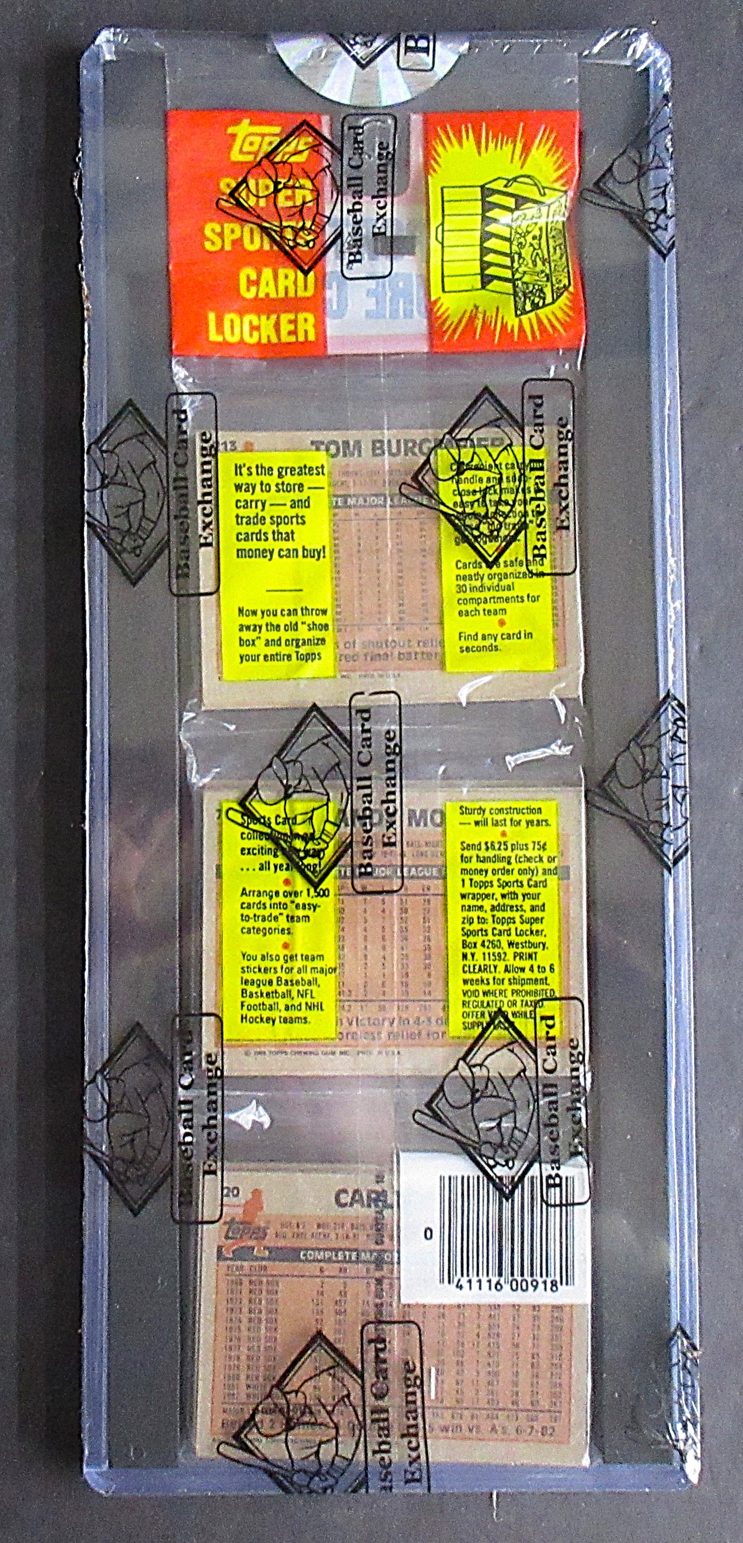 1983 Topps Baseball Unopened Rack Pack (G. Brett Top C. Fisk Back) (BBCE) (27366)