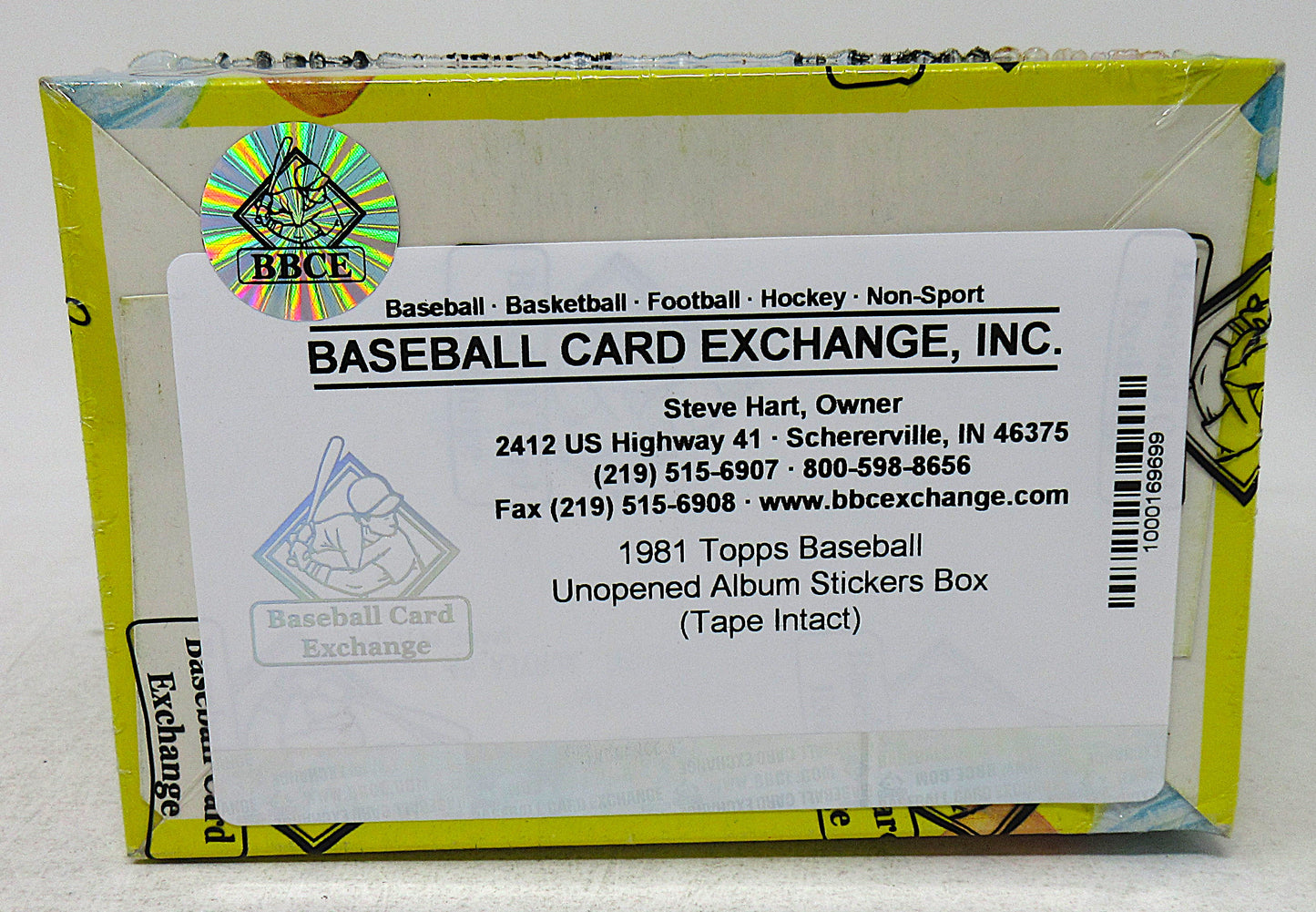 1981 Topps Baseball Album Stickers Unopened Box (Tape Intact) (BBCE)
