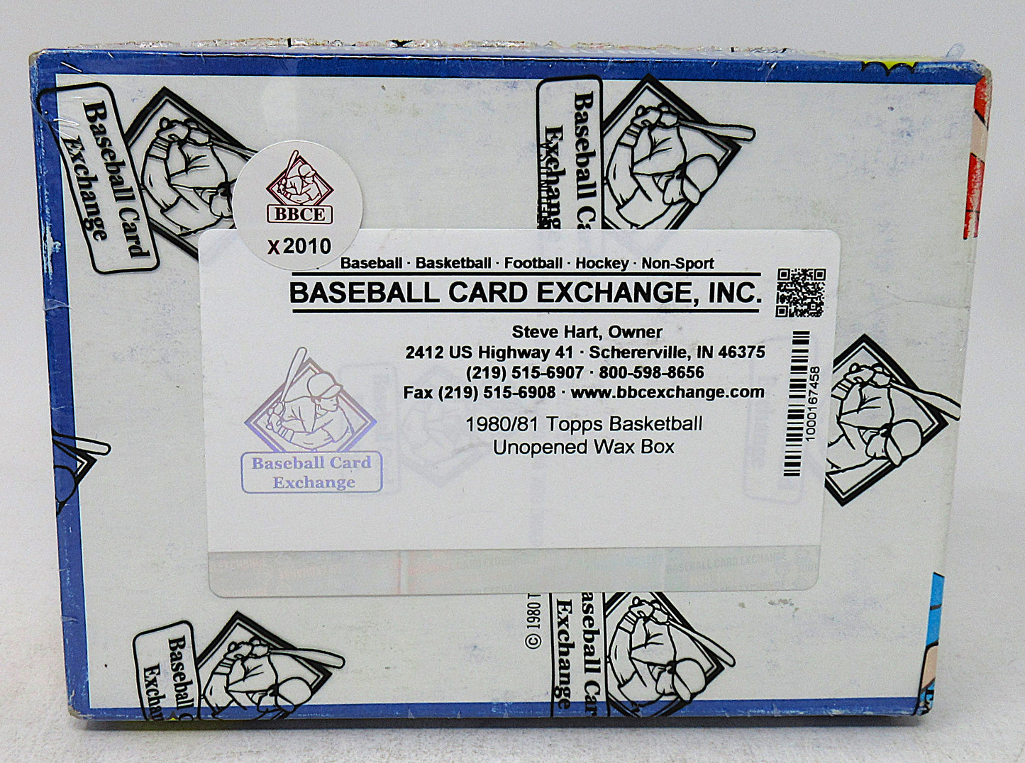 1980/81 Topps Basketball Unopened Wax Box (BBCE) (X2010)
