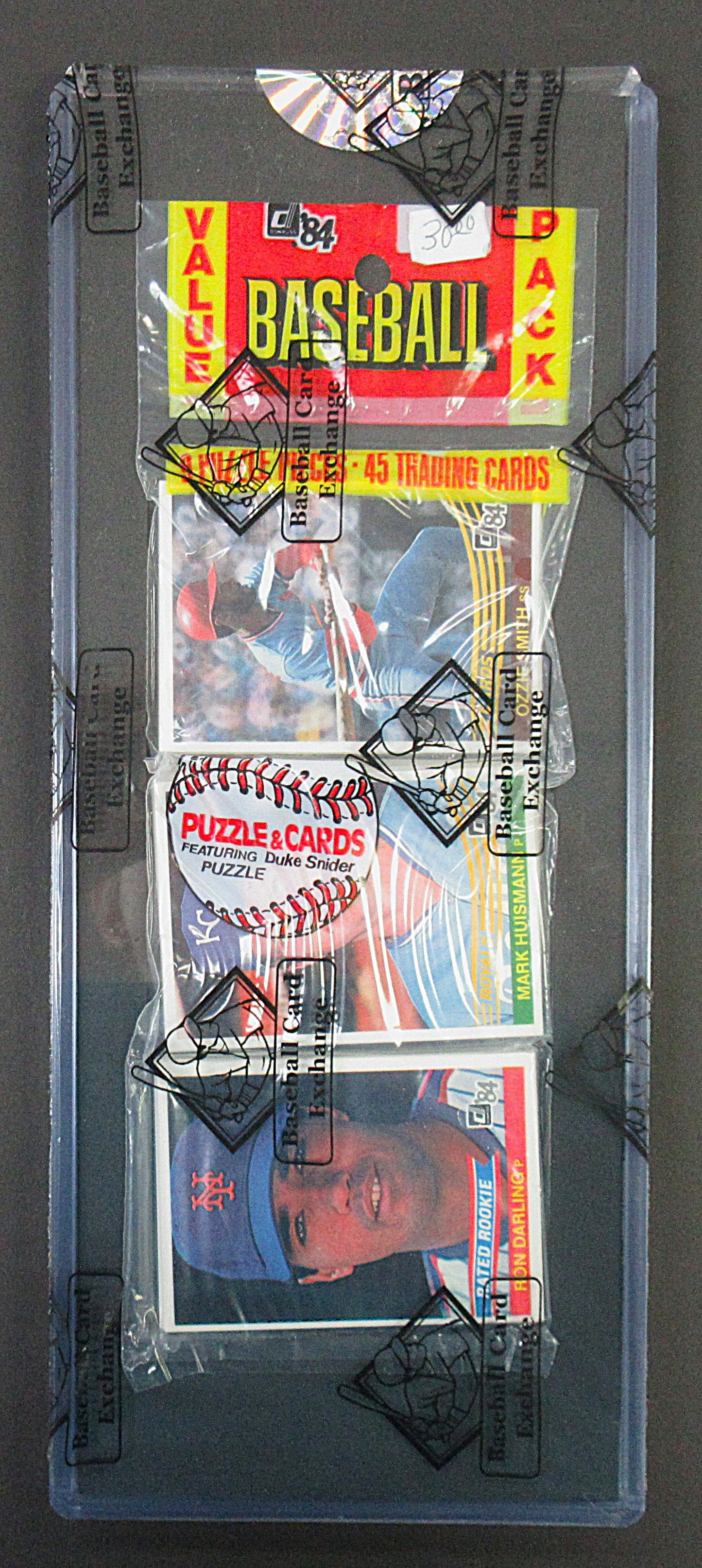 1984 Donruss Baseball Unopened Rack Pack (Ozzie Smith Top) (BBCE) (22760)