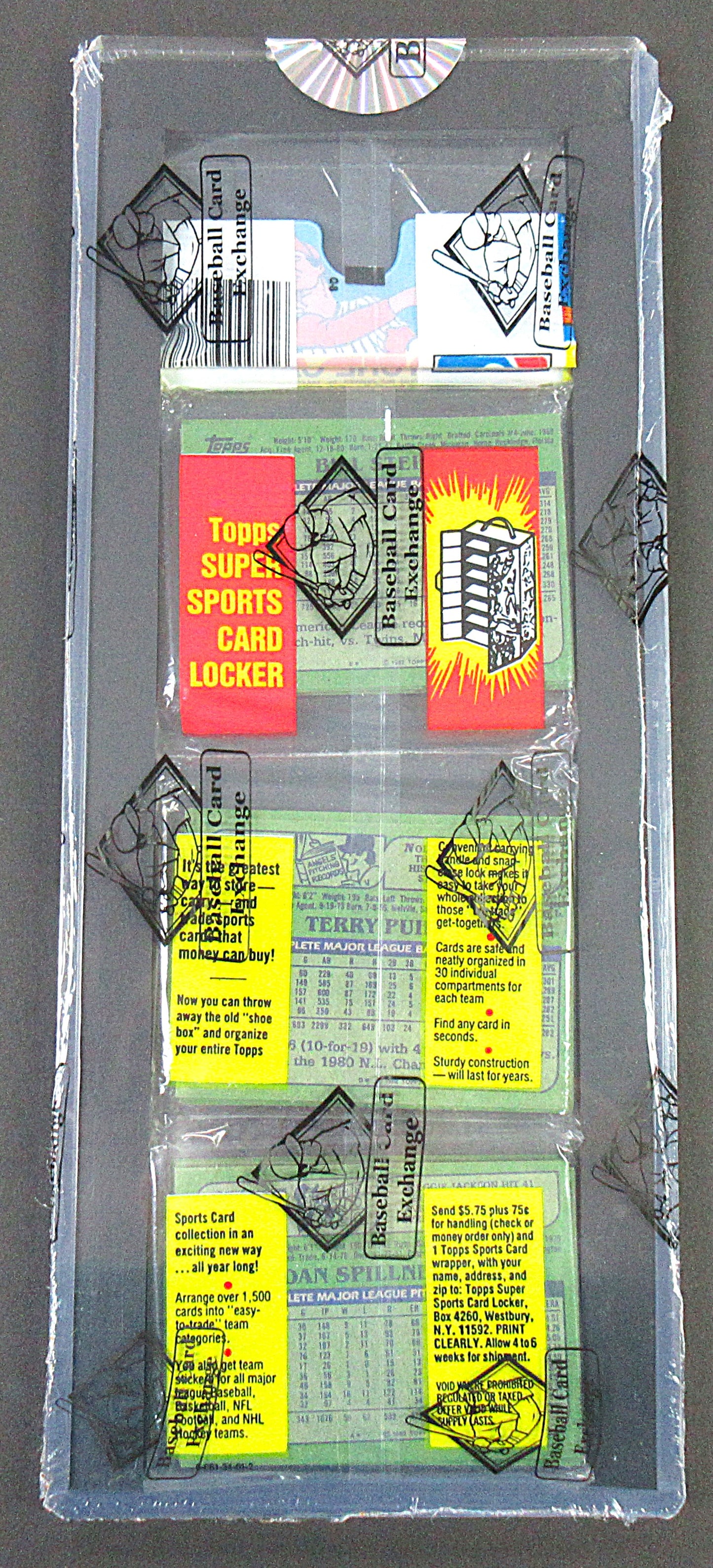 1982 Topps Baseball Unopened Rack Pack (Reggie Jackson A.S. Top) (BBCE) (27782)
