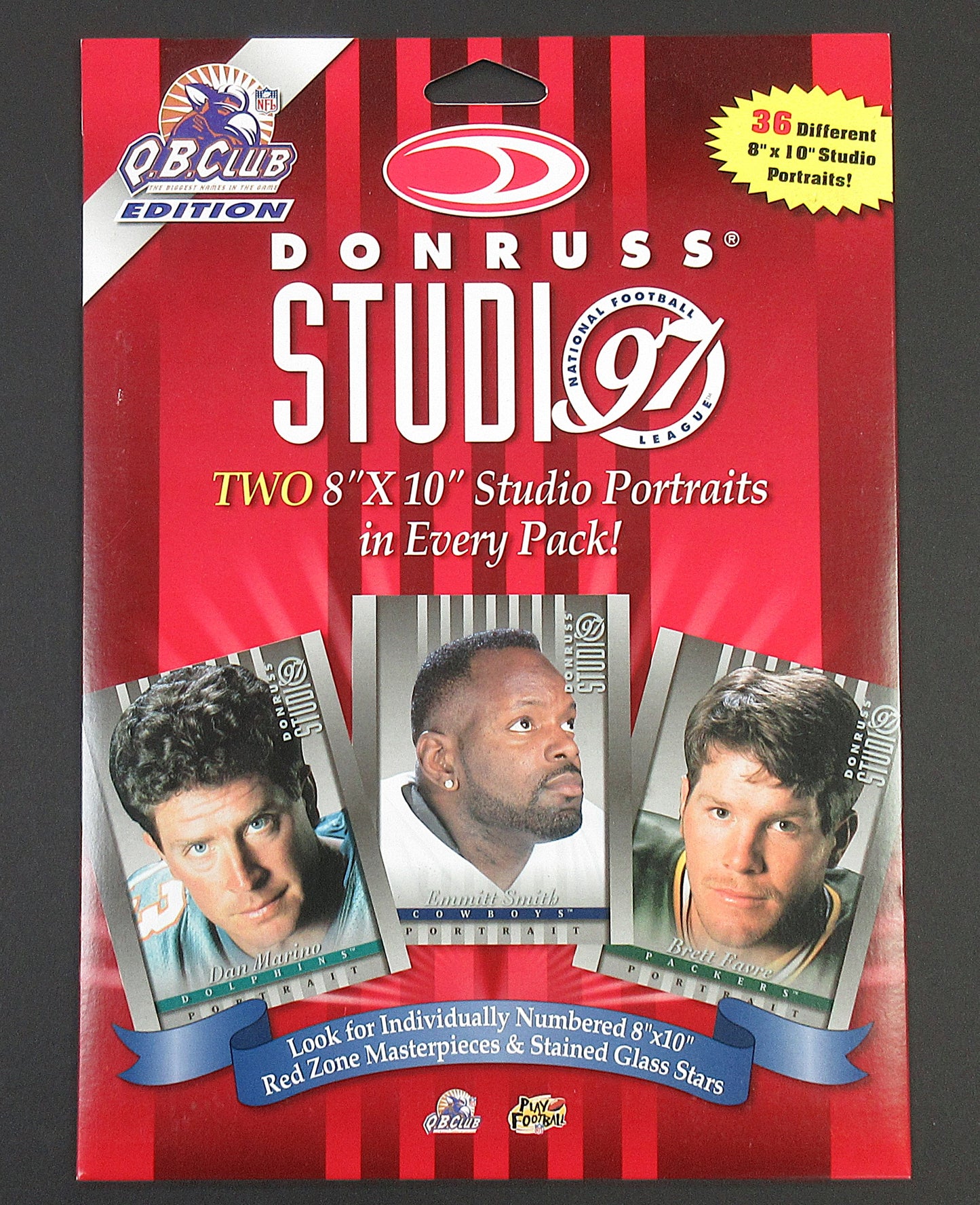 1997 Donruss Studio Football Unopened Pack (2)