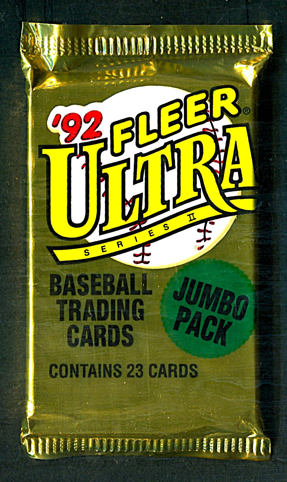 1992 Fleer Ultra Baseball Unopened Series 2 Jumbo Pack (23)