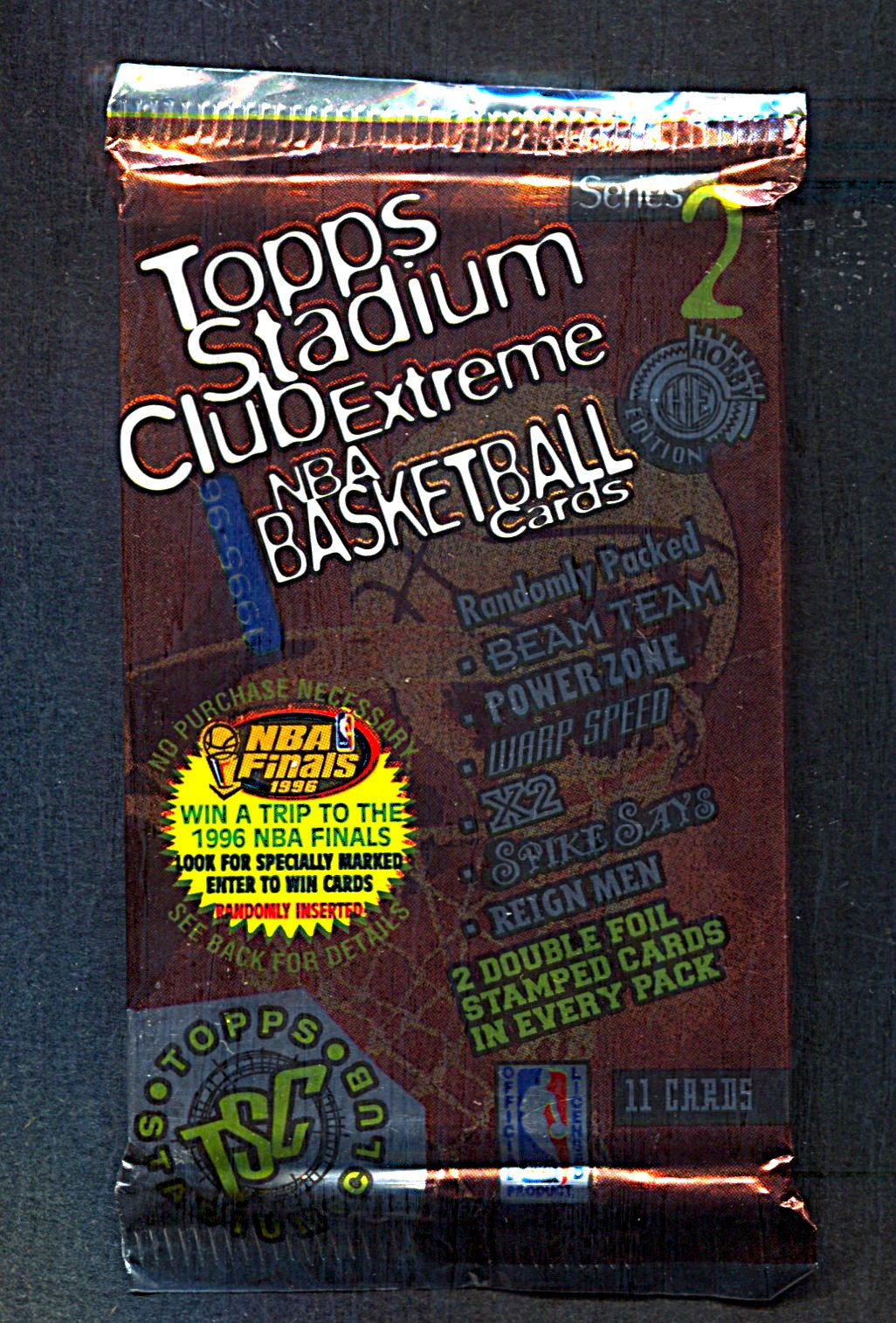 1995/96 Topps Stadium Club Basketball Unopened Series 2 Pack (Hobby) (11)
