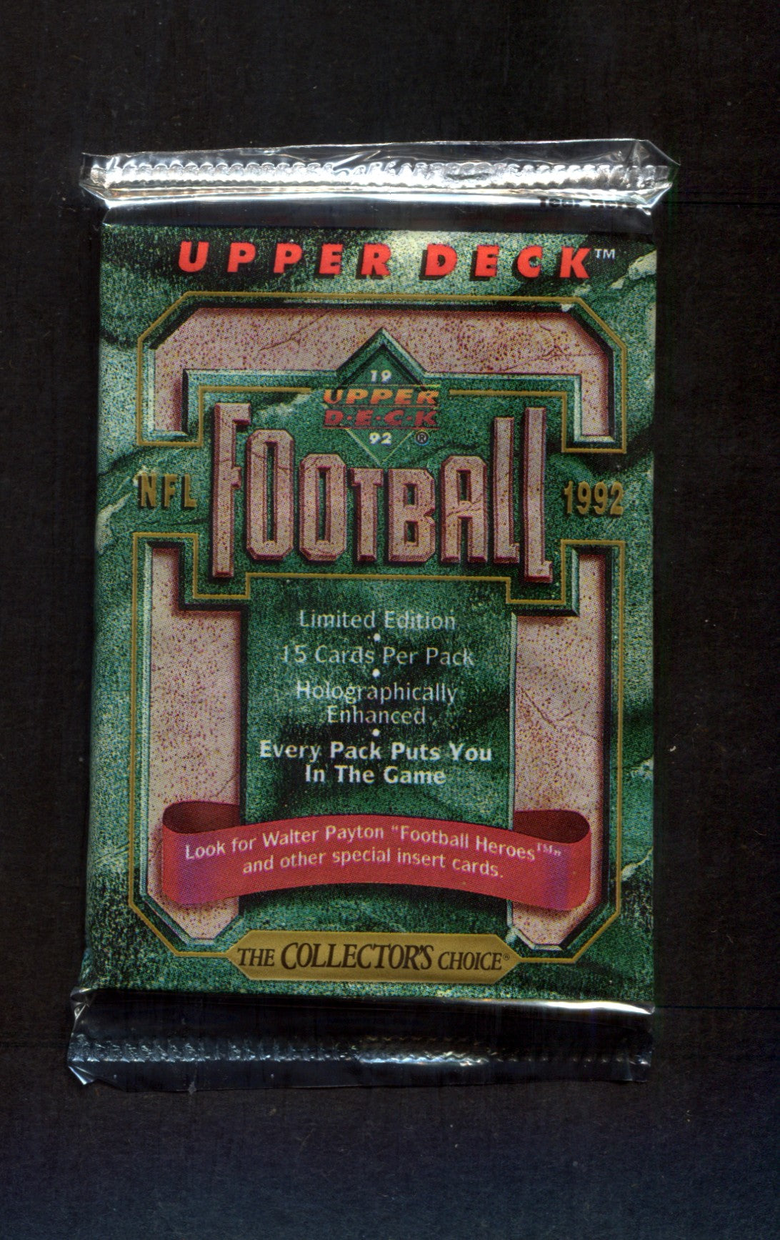 1992 Upper Deck Football Unopened Series 1 Pack (15)