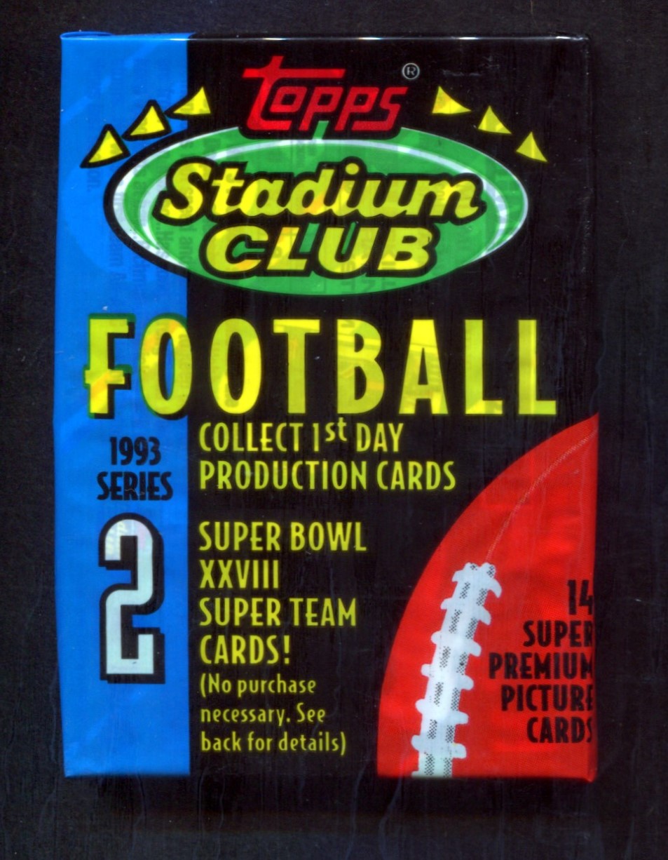 1993 Topps Stadium Club Football Unopened Series 2 Pack (14)